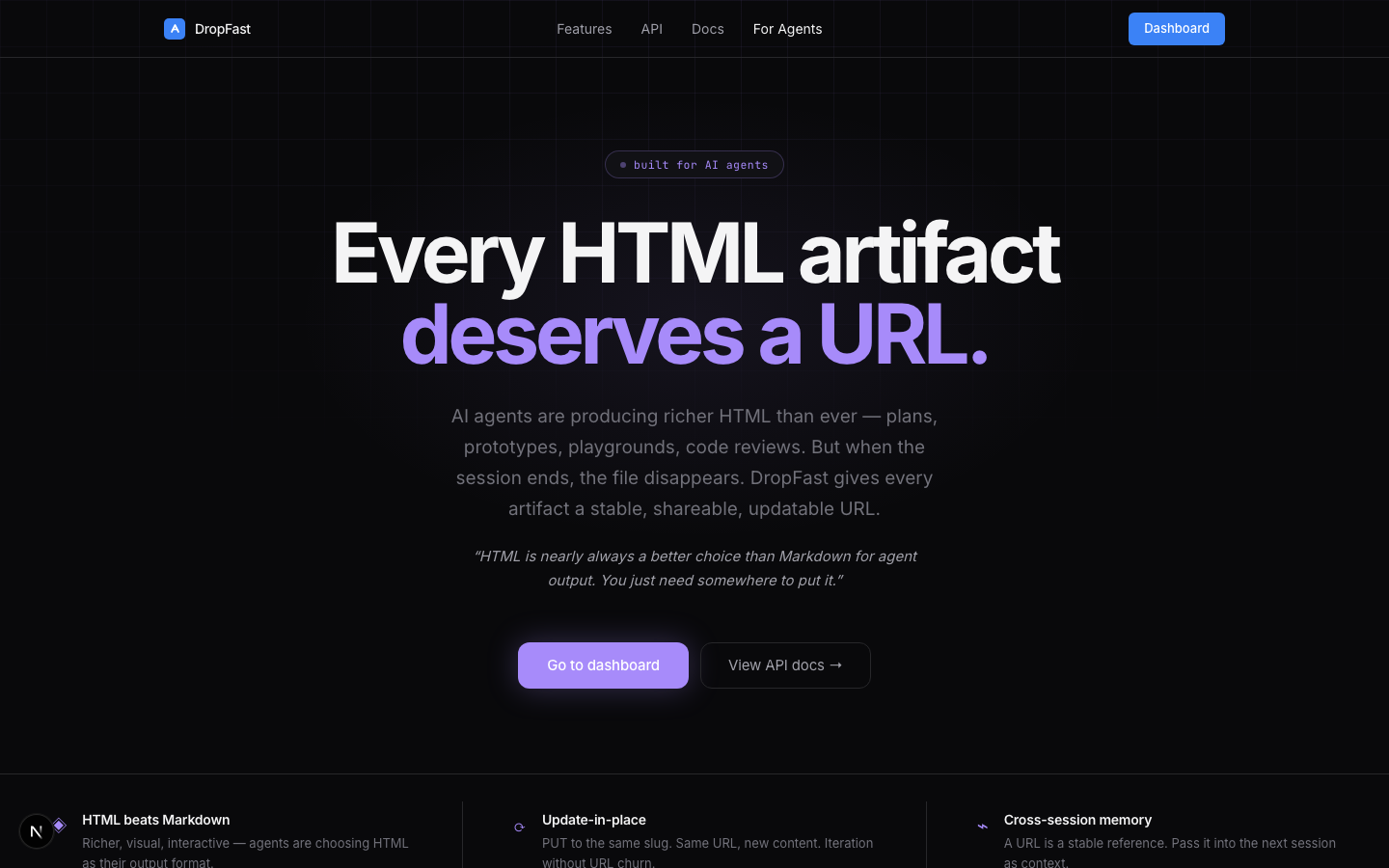 A REST API, MCP server, and OpenAPI spec built for agents