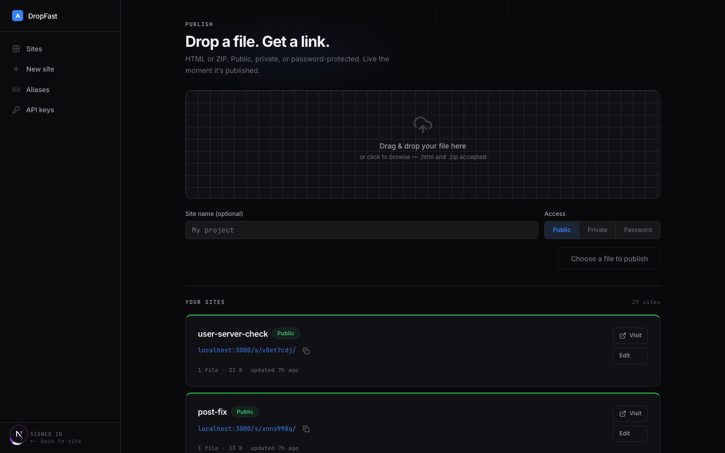 Manage all your sites in one place